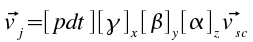 
                           An equation describing the composition of the PDT
                           targeting matrix and the supplemental rotation.
                        